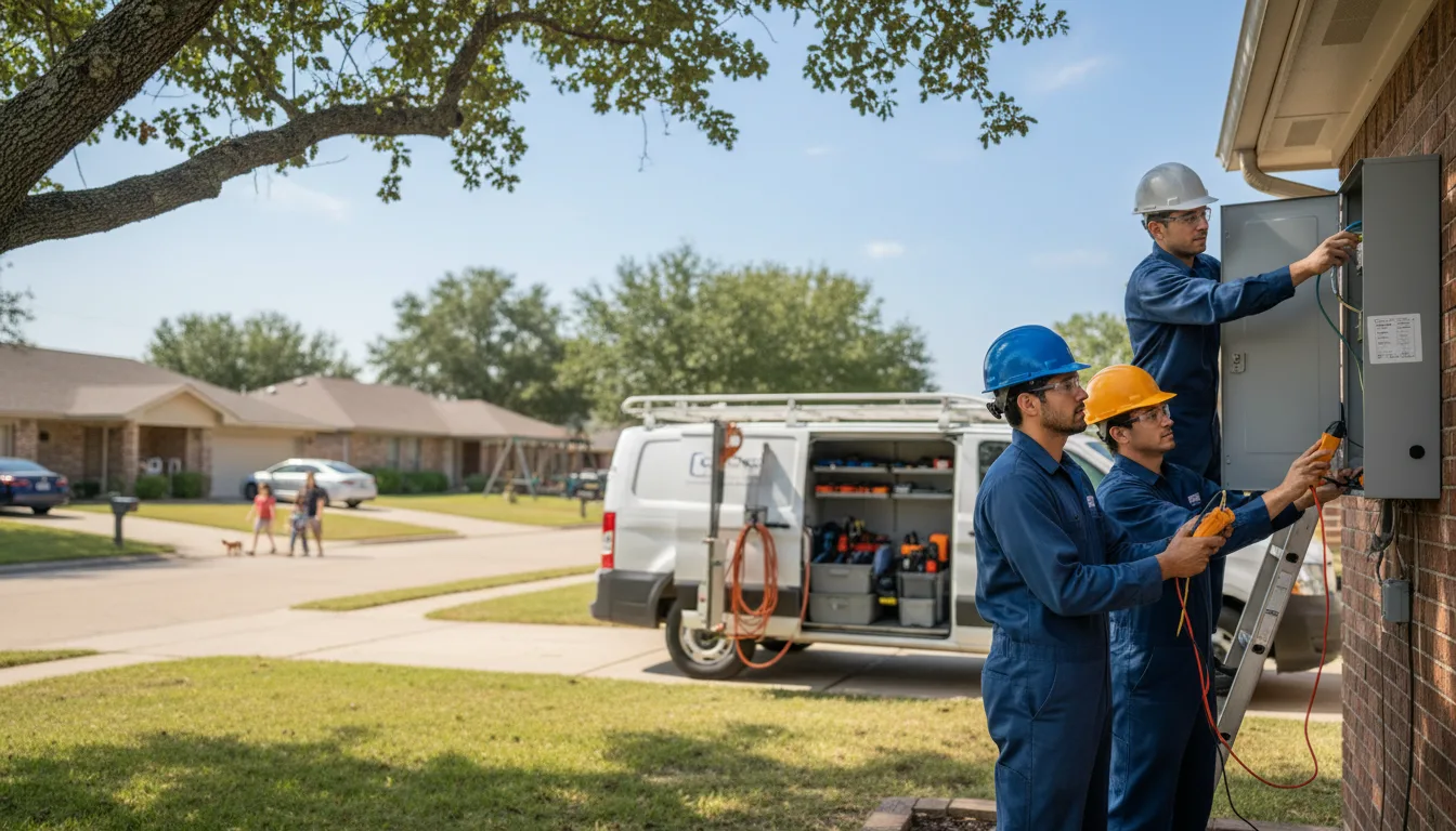 Certified electrician providing emergency electrical services in Chickasaw, OH